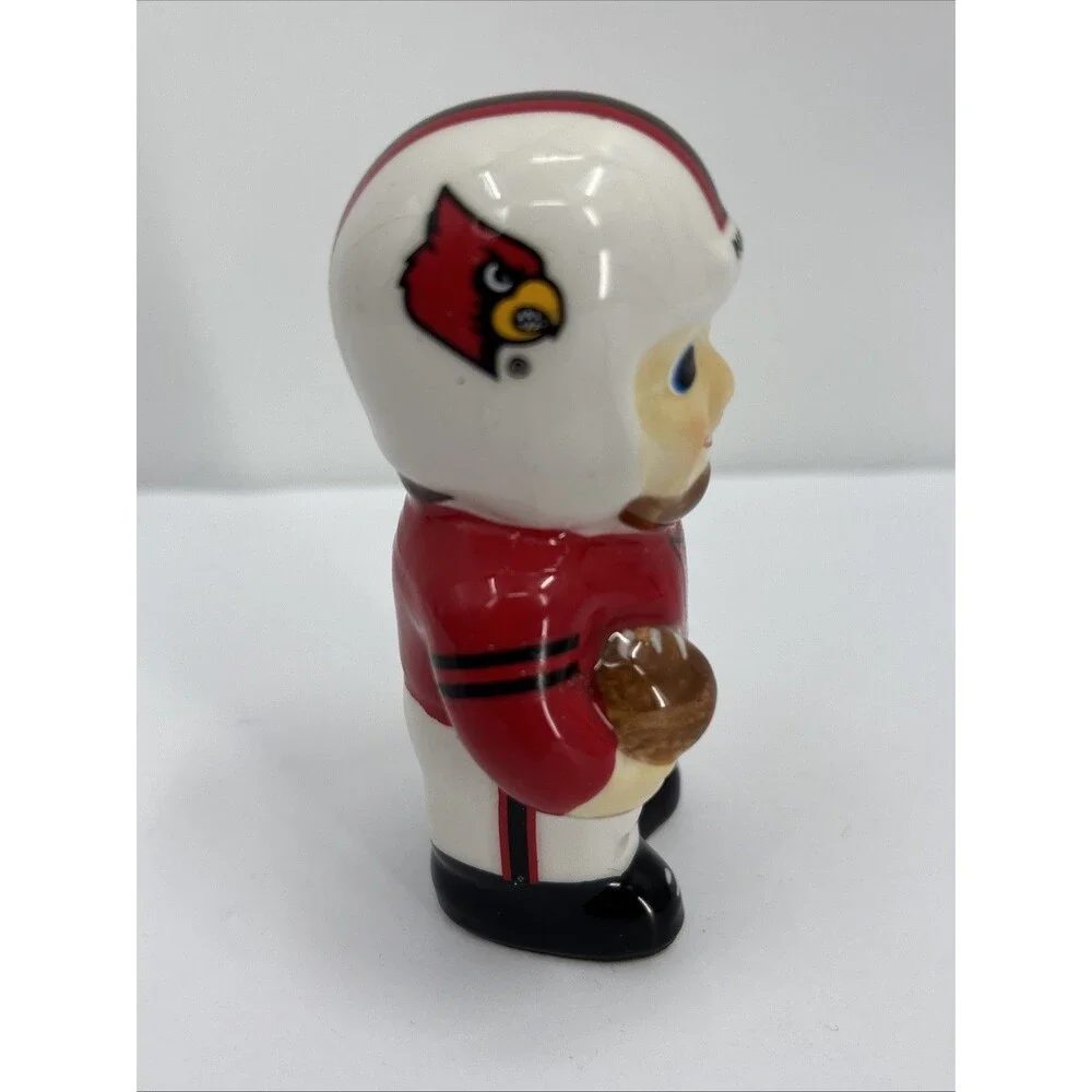 University of Louisville Cardinals Football Player Salt & Pepper Shaker Set NCAA